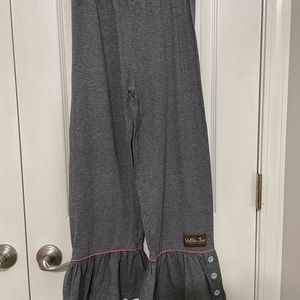 Matilda Jane Imagine That big ruffle pant size 10 in gray
